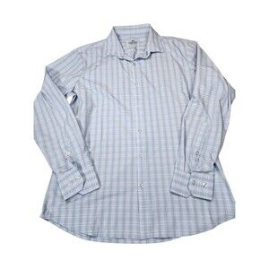 Mizzen+Main Mens‎ L Trim Fit Button Front Dress Shirt